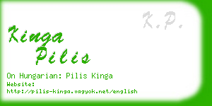 kinga pilis business card